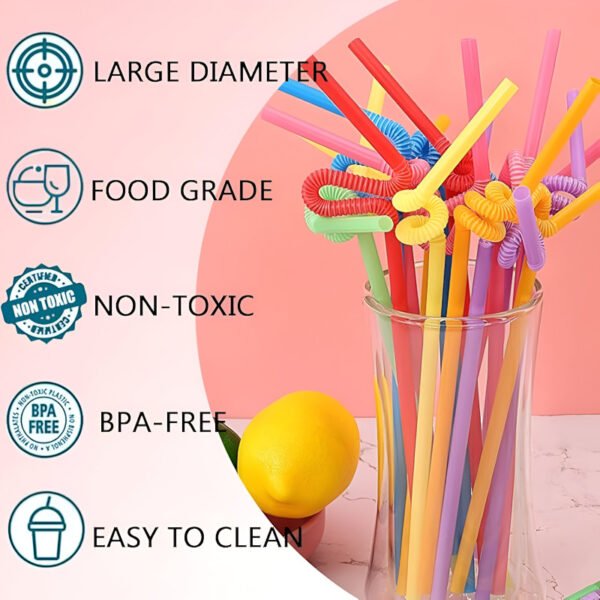 100 pieces Artistic Straws